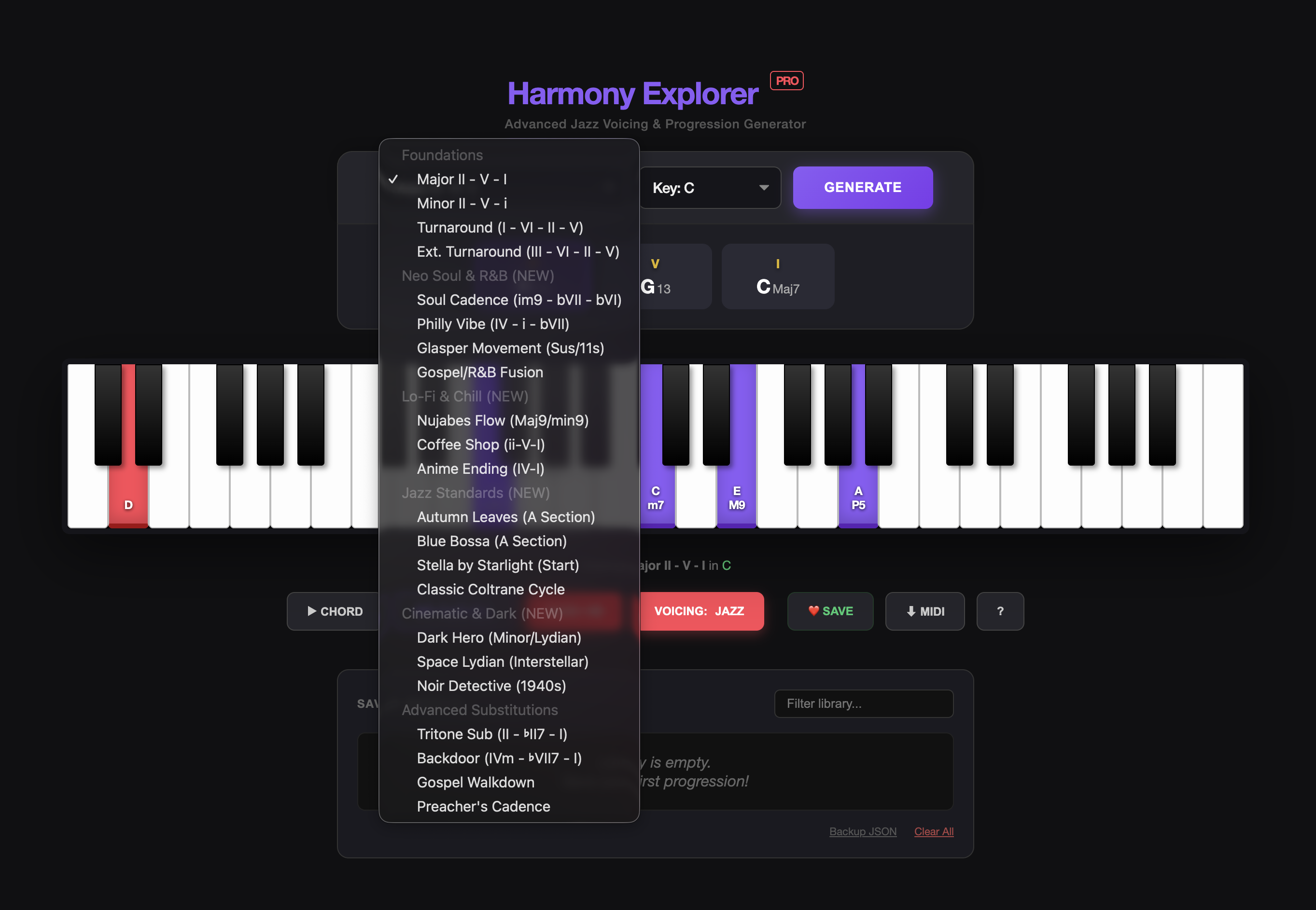 Jazz Harmony Interface 2